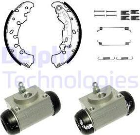 Delphi KP1119 - Jeu de mâchoires de frein cwaw.fr