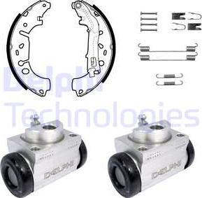 Delphi KP1136 - Jeu de mâchoires de frein cwaw.fr