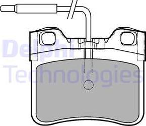 Delphi LP994 - Kit de plaquettes de frein, frein à disque cwaw.fr