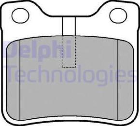 Delphi LP991 - Kit de plaquettes de frein, frein à disque cwaw.fr