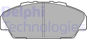 Delphi LP949 - Kit de plaquettes de frein, frein à disque cwaw.fr