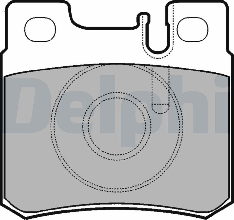 Delphi LP946-17B1 - Kit de plaquettes de frein, frein à disque cwaw.fr