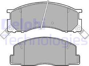 Delphi LP941 - Kit de plaquettes de frein, frein à disque cwaw.fr