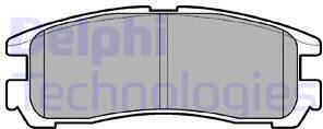 Delphi LP955 - Kit de plaquettes de frein, frein à disque cwaw.fr