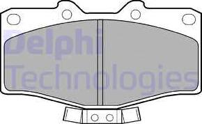 Delphi LP951 - Kit de plaquettes de frein, frein à disque cwaw.fr