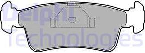 Delphi LP969 - Kit de plaquettes de frein, frein à disque cwaw.fr