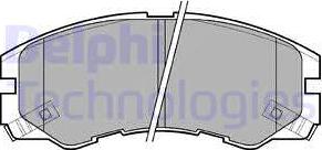 Delphi LP964 - Kit de plaquettes de frein, frein à disque cwaw.fr