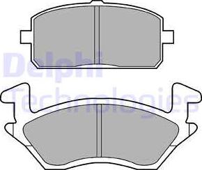 Delphi LP960 - Kit de plaquettes de frein, frein à disque cwaw.fr