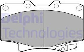 Delphi LP962 - Kit de plaquettes de frein, frein à disque cwaw.fr