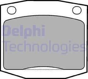 Delphi LP96 - Kit de plaquettes de frein, frein à disque cwaw.fr