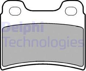 Delphi LP904 - Kit de plaquettes de frein, frein à disque cwaw.fr