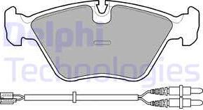 Delphi LP906 - Kit de plaquettes de frein, frein à disque cwaw.fr