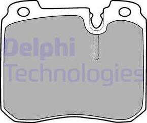 Delphi LP908 - Kit de plaquettes de frein, frein à disque cwaw.fr