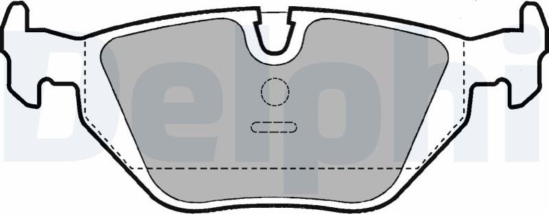 Delphi LP907-17B1 - Kit de plaquettes de frein, frein à disque cwaw.fr