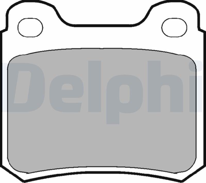 Delphi LP915-17B1 - Kit de plaquettes de frein, frein à disque cwaw.fr