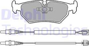 Delphi LP910 - Kit de plaquettes de frein, frein à disque cwaw.fr