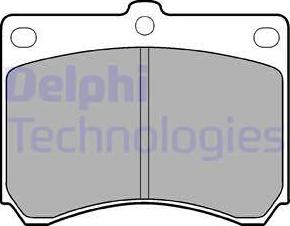 Delphi LP935 - Kit de plaquettes de frein, frein à disque cwaw.fr