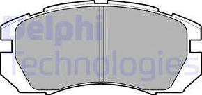 Delphi LP930 - Kit de plaquettes de frein, frein à disque cwaw.fr