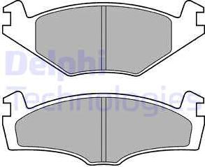 Delphi LP979 - Kit de plaquettes de frein, frein à disque cwaw.fr