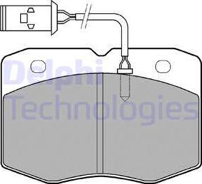 Delphi LP970 - Kit de plaquettes de frein, frein à disque cwaw.fr