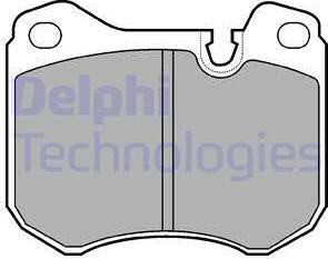 Delphi LP446 - Kit de plaquettes de frein, frein à disque cwaw.fr