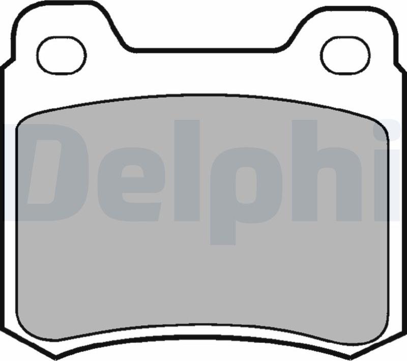 Delphi LP440-17B1 - Kit de plaquettes de frein, frein à disque cwaw.fr