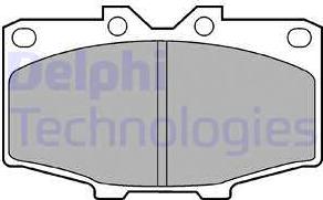 Delphi LP448 - Kit de plaquettes de frein, frein à disque cwaw.fr