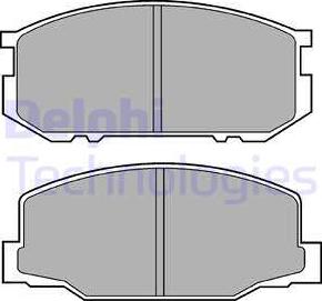 Delphi LP456 - Kit de plaquettes de frein, frein à disque cwaw.fr