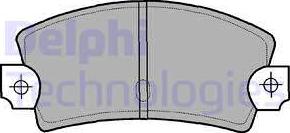 Delphi LP464 - Kit de plaquettes de frein, frein à disque cwaw.fr