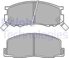 Delphi LP409 - Kit de plaquettes de frein, frein à disque cwaw.fr