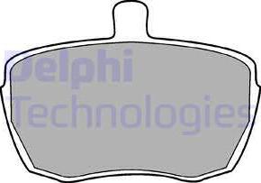 Delphi LP41 - Kit de plaquettes de frein, frein à disque cwaw.fr