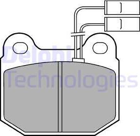 Delphi LP485 - Kit de plaquettes de frein, frein à disque cwaw.fr