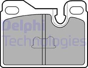 Delphi LP486 - Kit de plaquettes de frein, frein à disque cwaw.fr