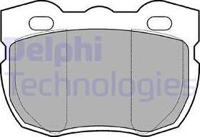 Delphi LP481 - Kit de plaquettes de frein, frein à disque cwaw.fr