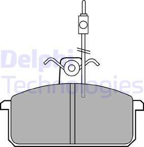 Delphi LP436 - Kit de plaquettes de frein, frein à disque cwaw.fr