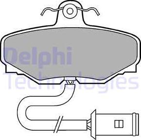 Delphi LP430 - Kit de plaquettes de frein, frein à disque cwaw.fr