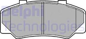 Delphi LP438 - Kit de plaquettes de frein, frein à disque cwaw.fr