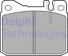 Delphi LP427 - Kit de plaquettes de frein, frein à disque cwaw.fr