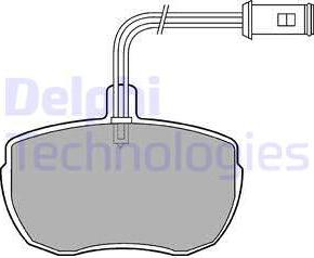 Delphi LP472 - Kit de plaquettes de frein, frein à disque cwaw.fr