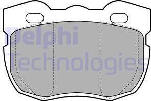 Delphi LP599 - Kit de plaquettes de frein, frein à disque cwaw.fr