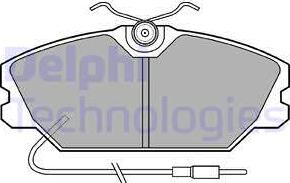 Delphi LP542 - Kit de plaquettes de frein, frein à disque cwaw.fr