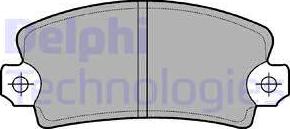 Delphi LP54 - Kit de plaquettes de frein, frein à disque cwaw.fr