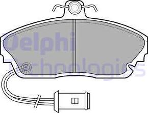 Delphi LP559 - Kit de plaquettes de frein, frein à disque cwaw.fr