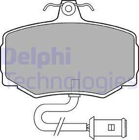 Delphi LP554 - Kit de plaquettes de frein, frein à disque cwaw.fr