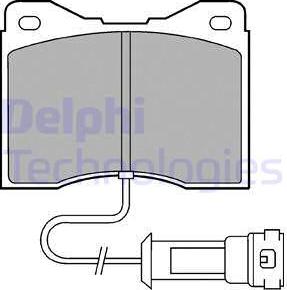 Delphi LP556 - Kit de plaquettes de frein, frein à disque cwaw.fr