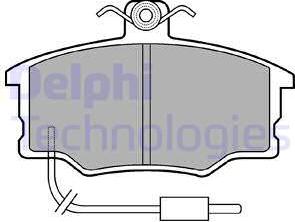 Delphi LP569 - Kit de plaquettes de frein, frein à disque cwaw.fr