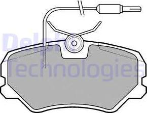 Delphi LP564 - Kit de plaquettes de frein, frein à disque cwaw.fr