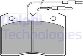 Delphi LP501 - Kit de plaquettes de frein, frein à disque cwaw.fr