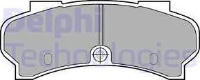 Delphi LP589 - Kit de plaquettes de frein, frein à disque cwaw.fr