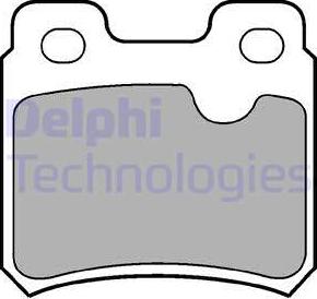 Delphi LP586 - Kit de plaquettes de frein, frein à disque cwaw.fr